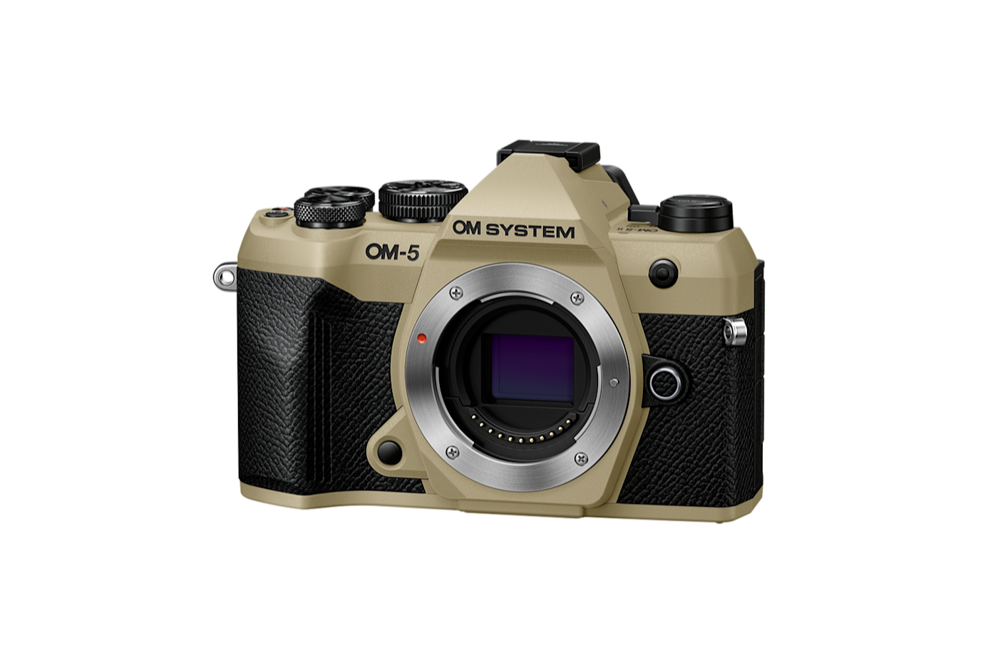 M.Zuiko 75-300mm 렌즈가 장착된 OM System OM-5 Mark II 카메라